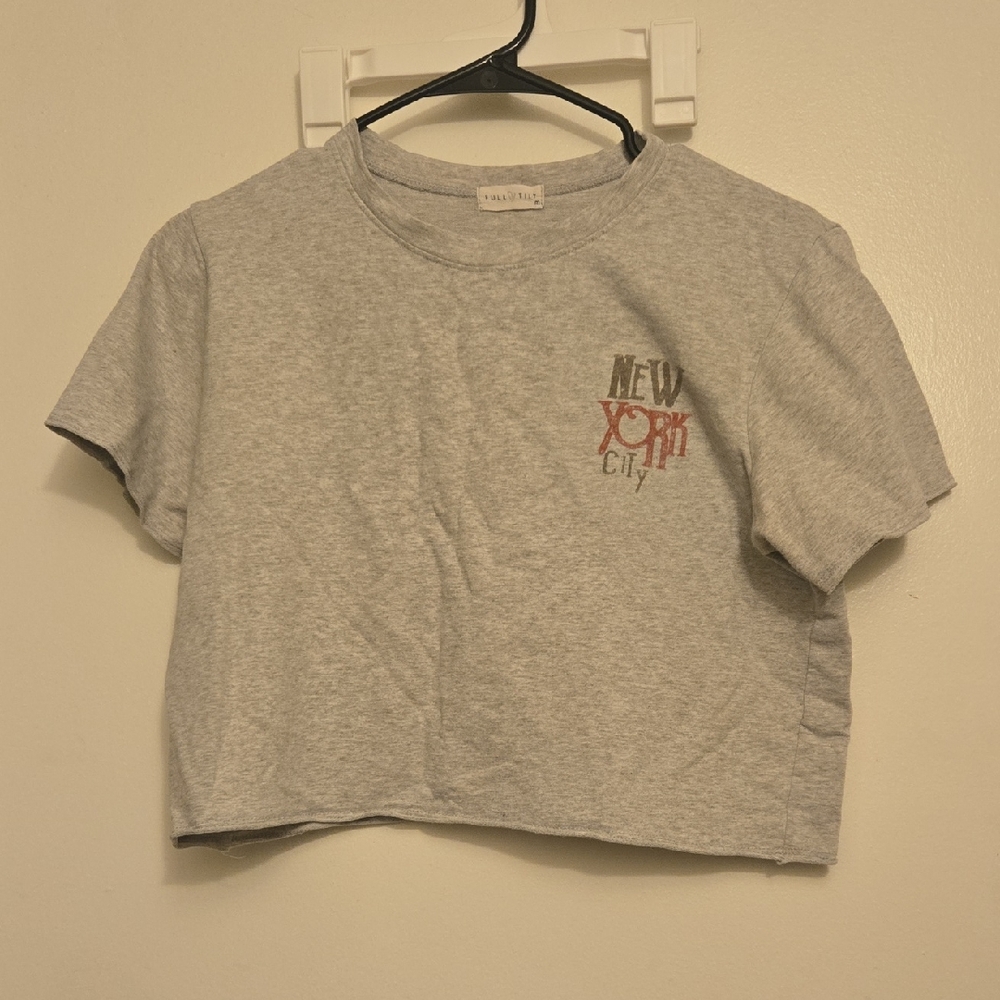 Full Tilt Crop Top With New York City Design